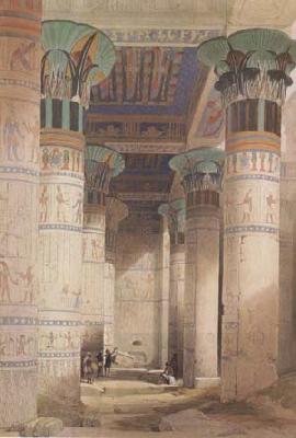Alma-Tadema, Sir Lawrence David Roberts,Portico of the Temple of Isis at Philae (mk23) China oil painting art